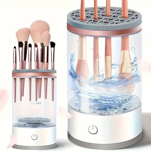 USB Powered Makeup Brush Cleaner, Odorless, Battery-Free, Essential Beauty Tool Accessory, Brush Washer and Dryer, Plug-And-Play