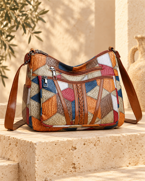 Bolso Bandolera Patchwork Multicolor — vista frontal | Viltura