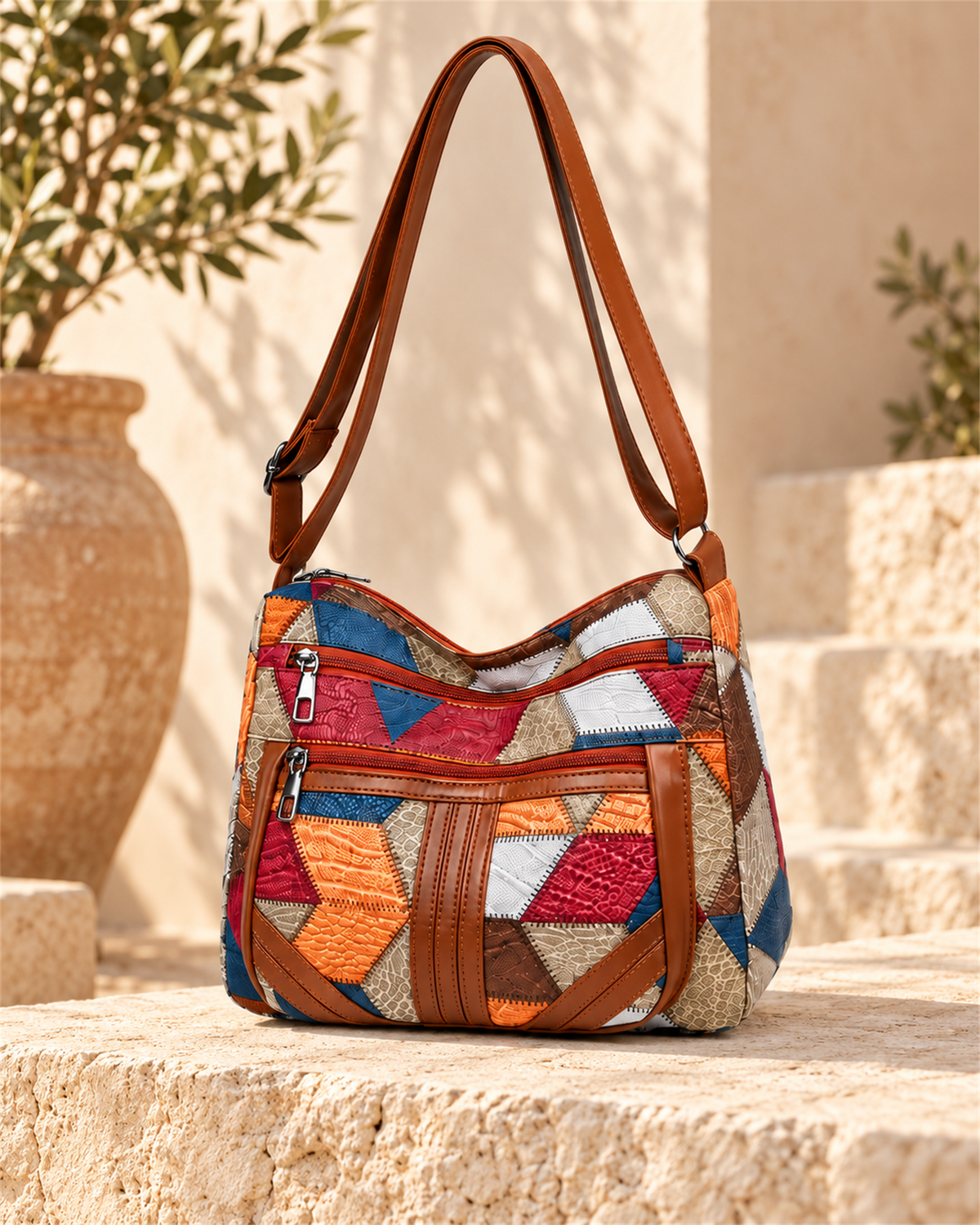 Bolso Bandolera Patchwork Multicolor — vista completa | Viltura