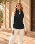 Chaleco Acolchado Cuello Alto — Negro | Viltura