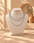 Collar Multicapa Efecto Torcido — Plata | Viltura